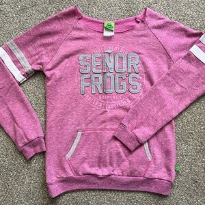 Y2K Style Senor Frogs Pink Shirt (size unknown)